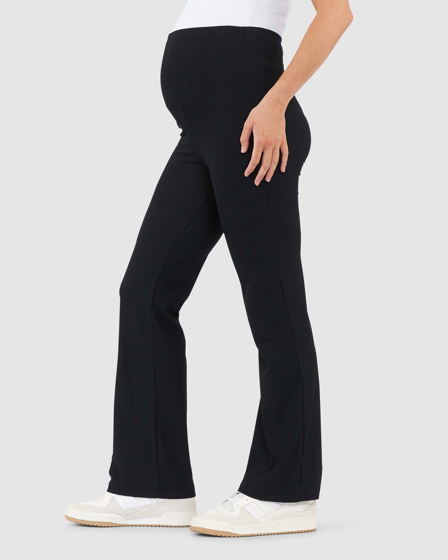 Ripe Jonah Rib Flare Pant - Black