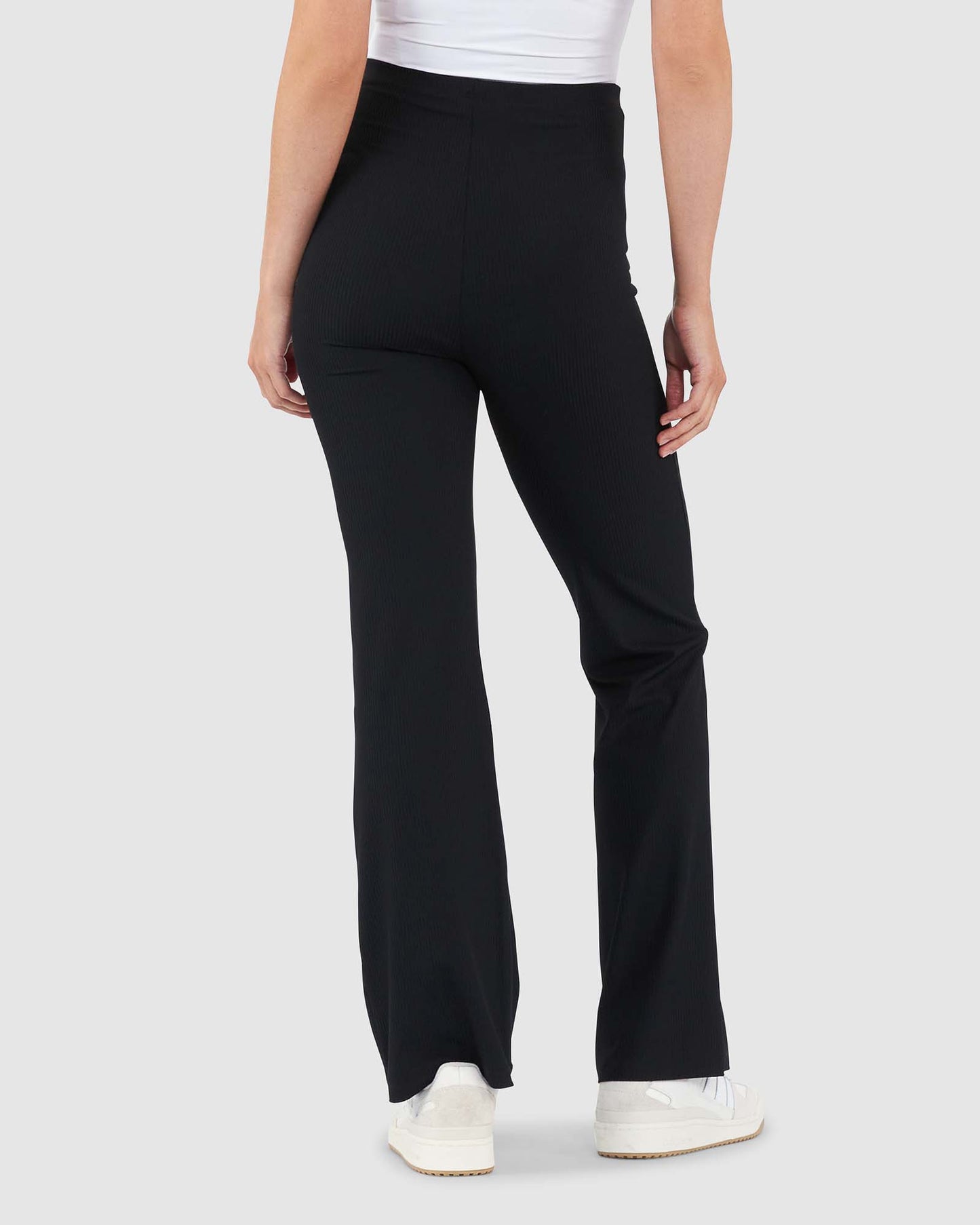 Ripe Jonah Rib Flare Pant - Black