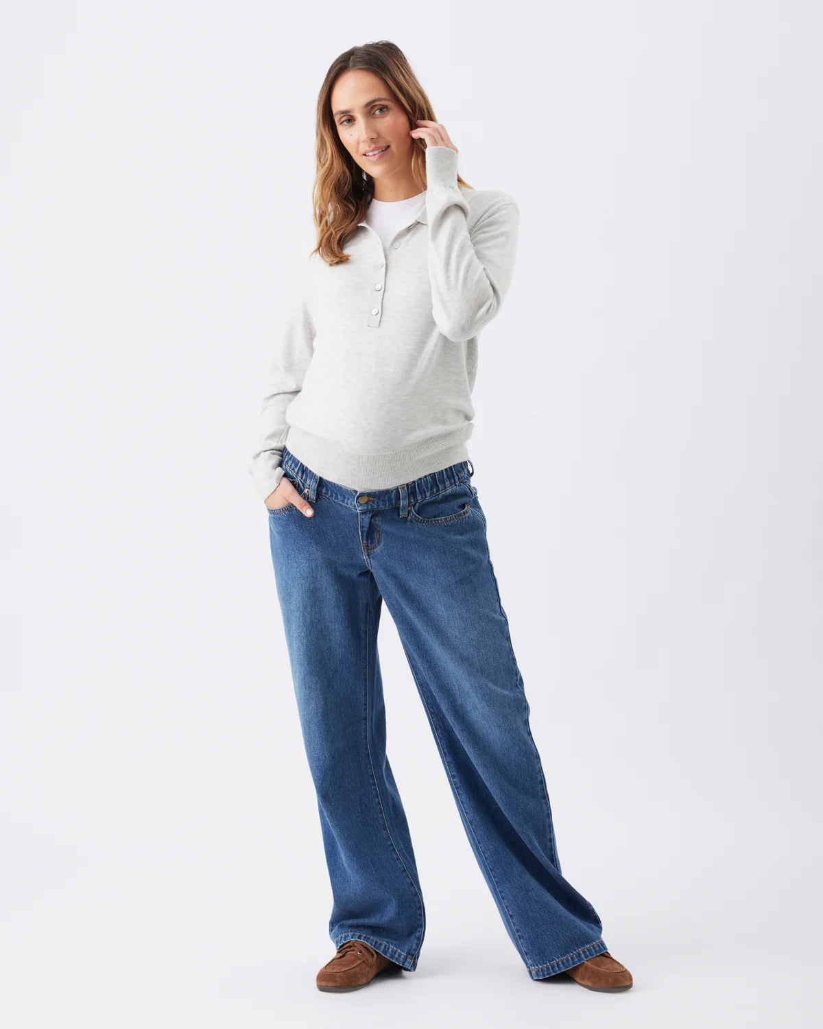 Ripe Billie Elastic Waist Jean - Dark Wash