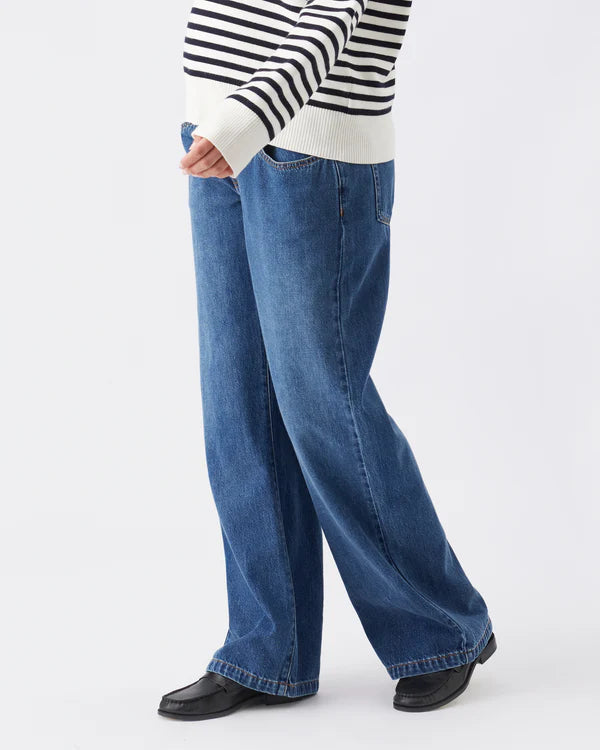 Ripe Billie Elastic Waist Jean - Dark Wash