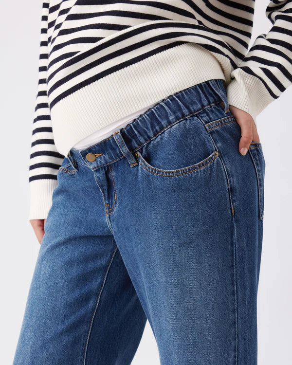 Ripe Billie Elastic Waist Jean - Dark Wash