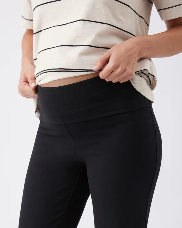 Ripe Organic Jersey Straight Pant - Black