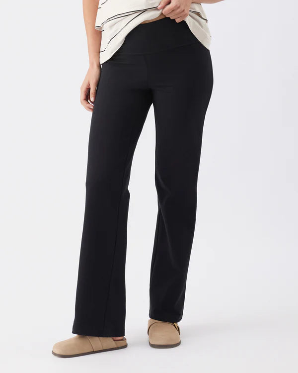 Ripe Organic Jersey Straight Pant - Black