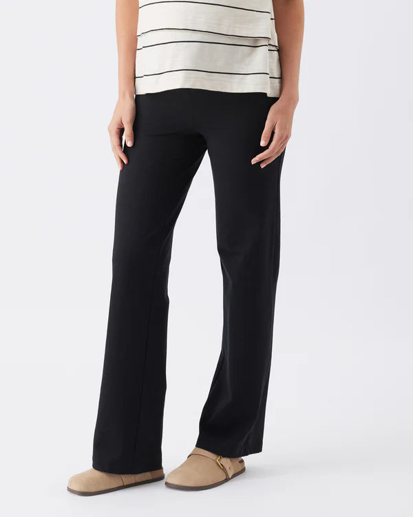 Ripe Organic Jersey Straight Pant - Black