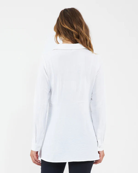 Ripe Tina Peplum Shirt - White