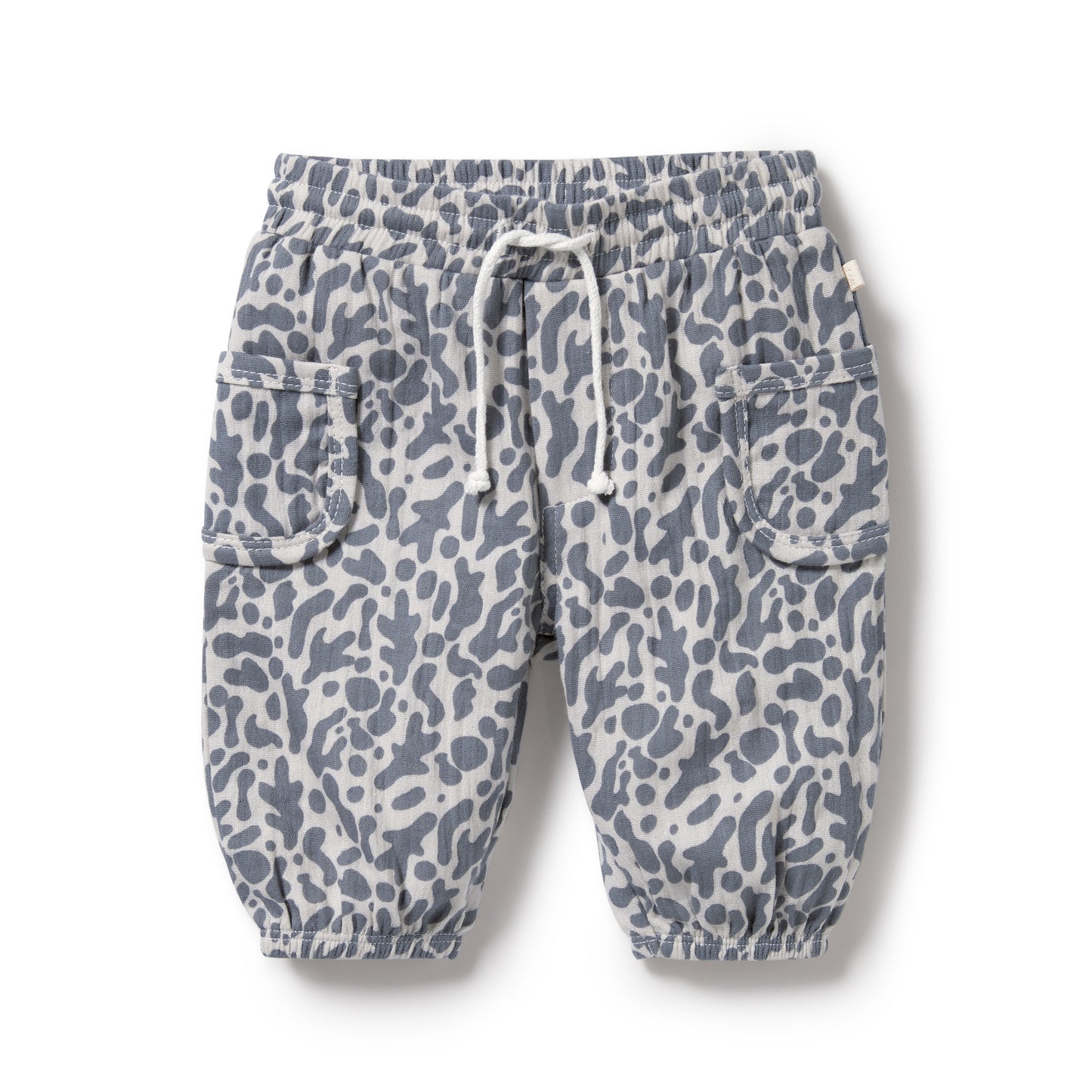 WF Organic Crinkle Pant - Blue Coral