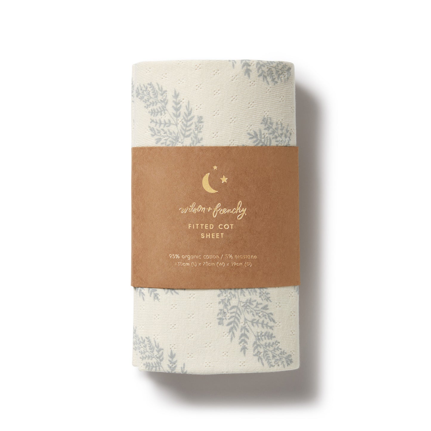 WF Organic Pointelle Cot Sheet - Forever Ferns