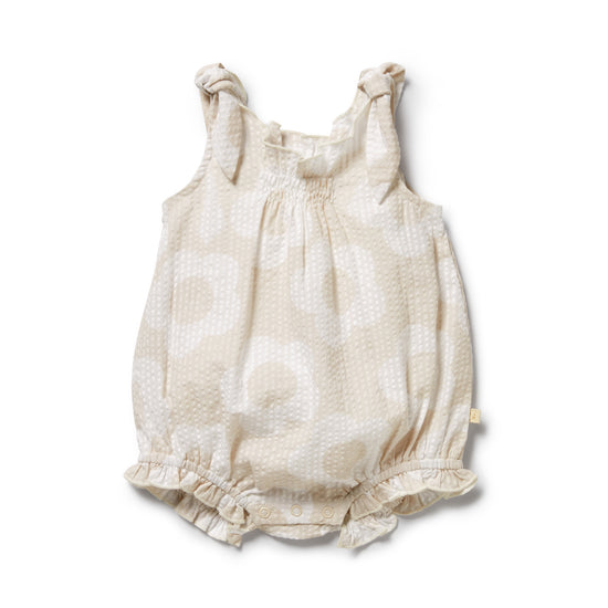 W&F Daisy Bloom Organic Tie Playsuit