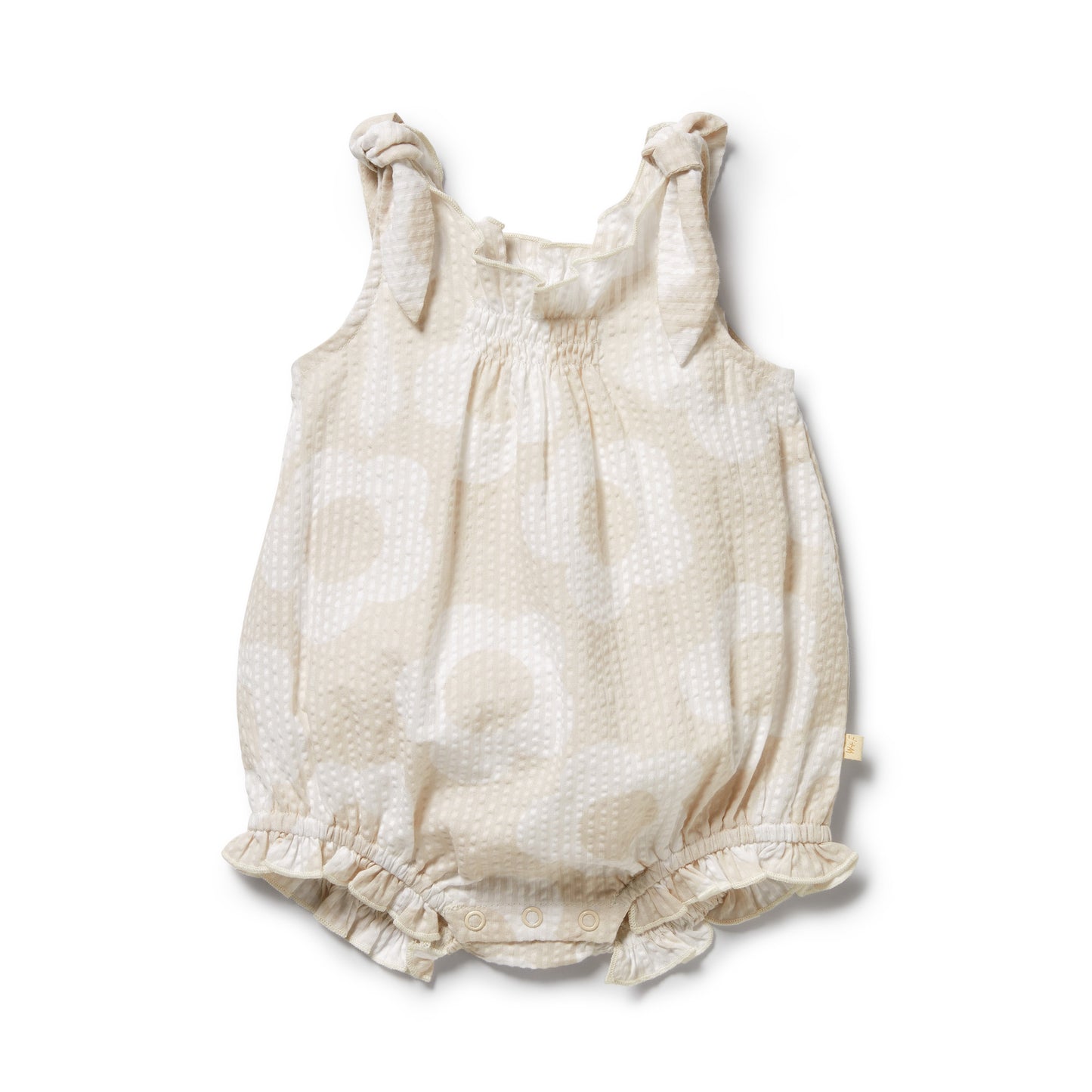W&F Daisy Bloom Organic Tie Playsuit