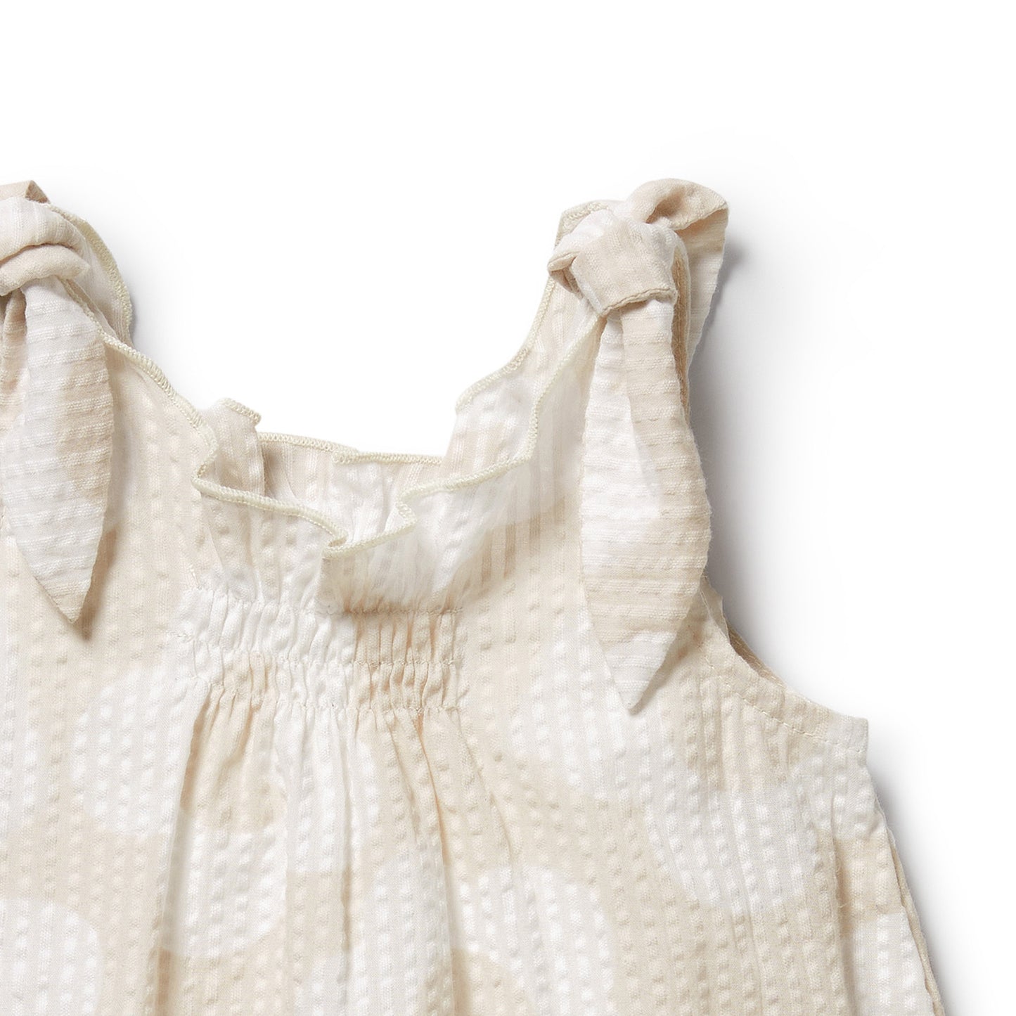W&F Daisy Bloom Organic Tie Playsuit