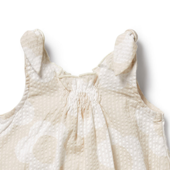 W&F Daisy Bloom Organic Tie Playsuit