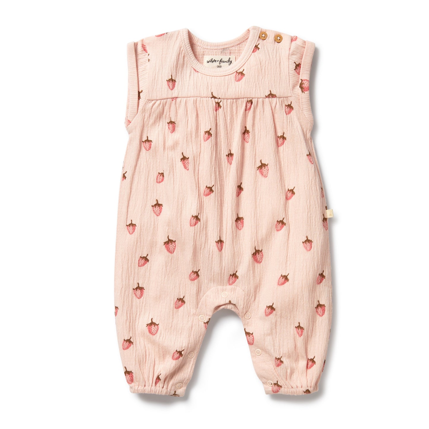 W&F Strawberry Kisses Organic Growsuit