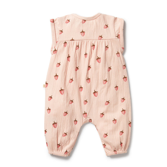 W&F Strawberry Kisses Organic Growsuit