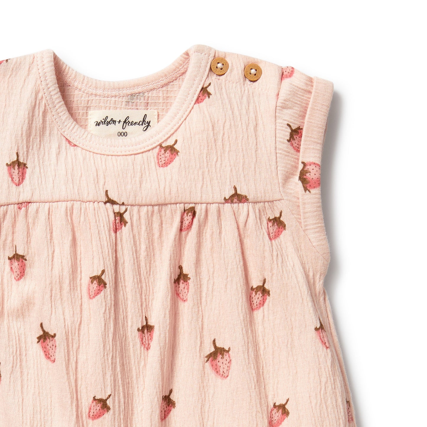 W&F Strawberry Kisses Organic Growsuit