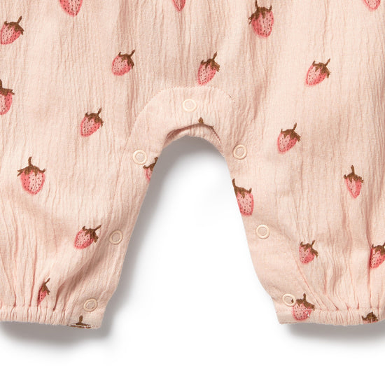W&F Strawberry Kisses Organic Growsuit