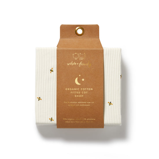W&F Bee Mine Organic Cot Sheet