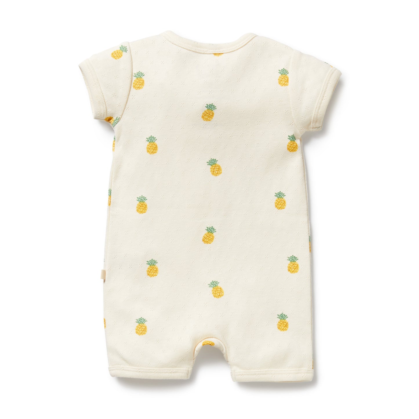 W&F Piney Pals Organic Pointelle Boyleg Zipsuit