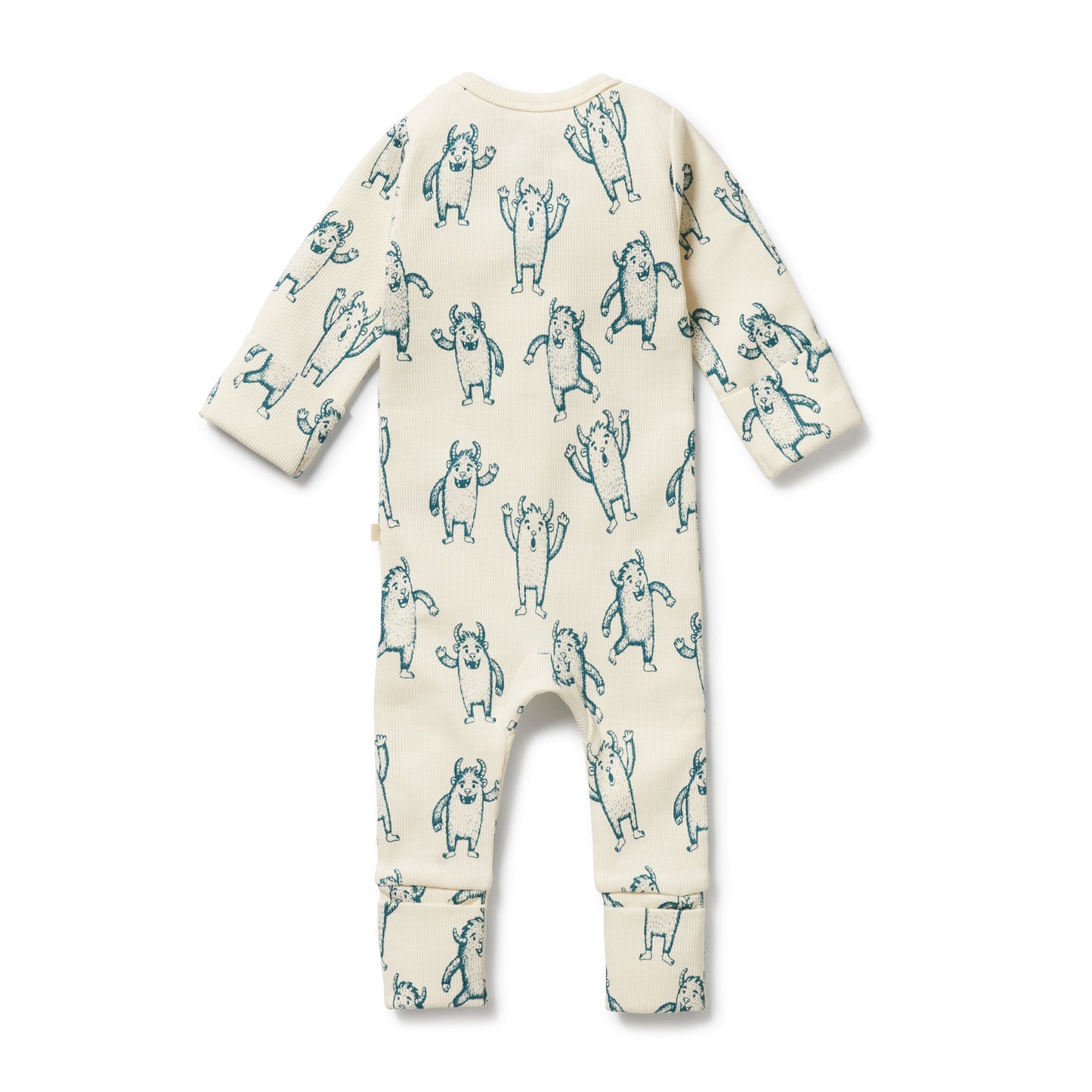 W&F Yeti Organic Zipsuit with Feet
