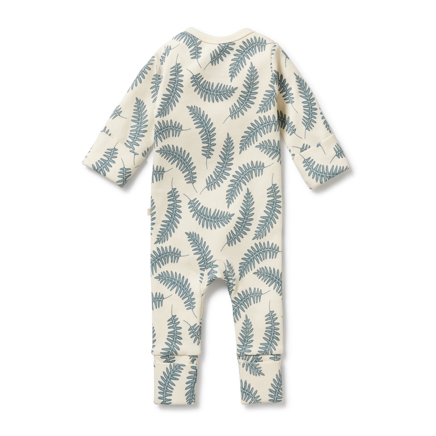 W&F Little Fronds Organic Zipsuit with Feet