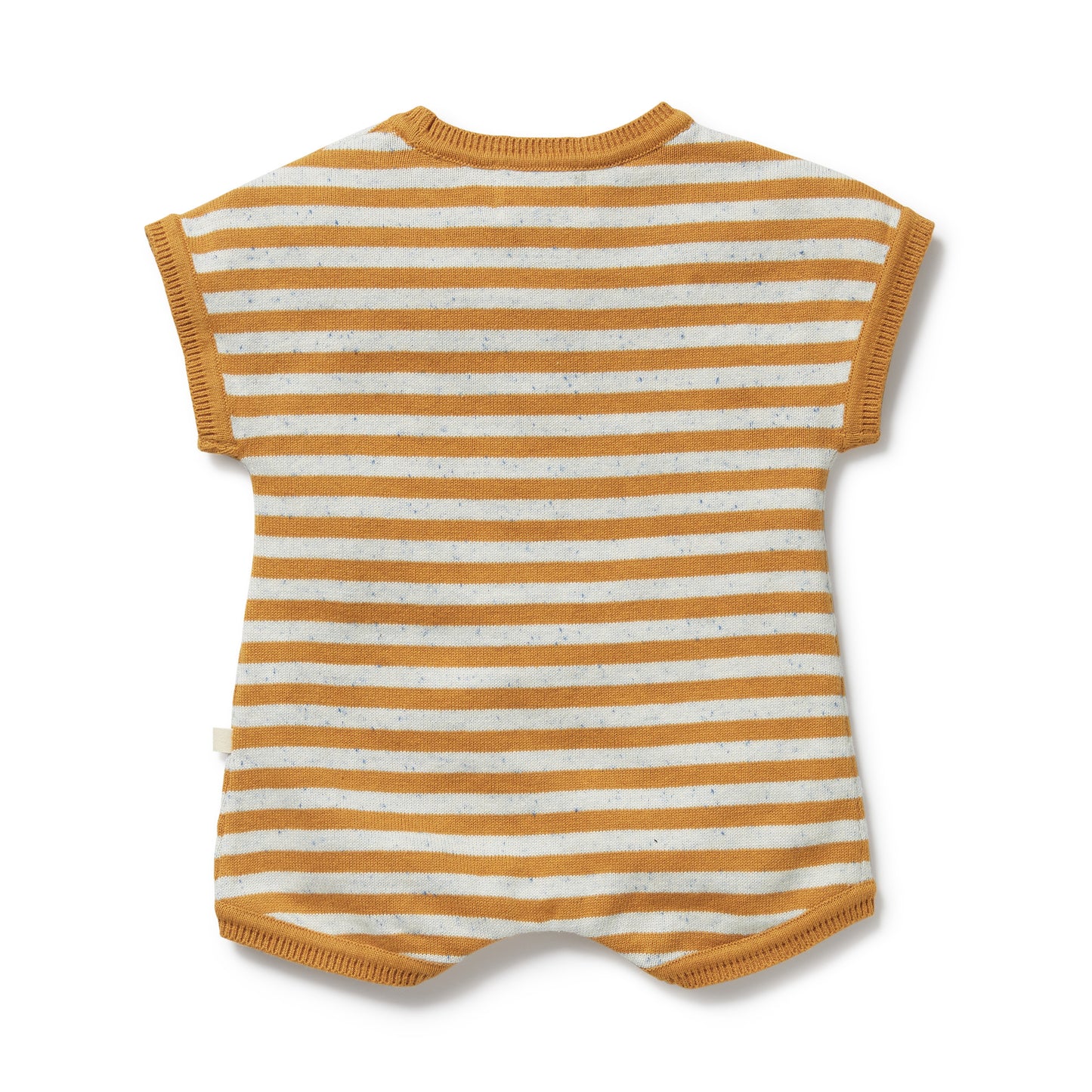 W&F Golden Wave Stripe Organic Knitted Growsuit