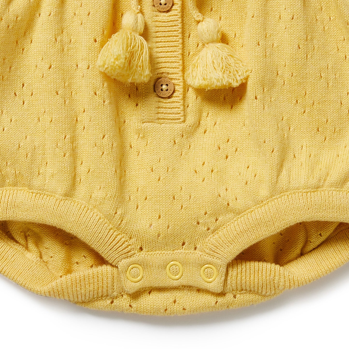 W&F Sunny Sorbet Organic Knitted Tie Bodysuit
