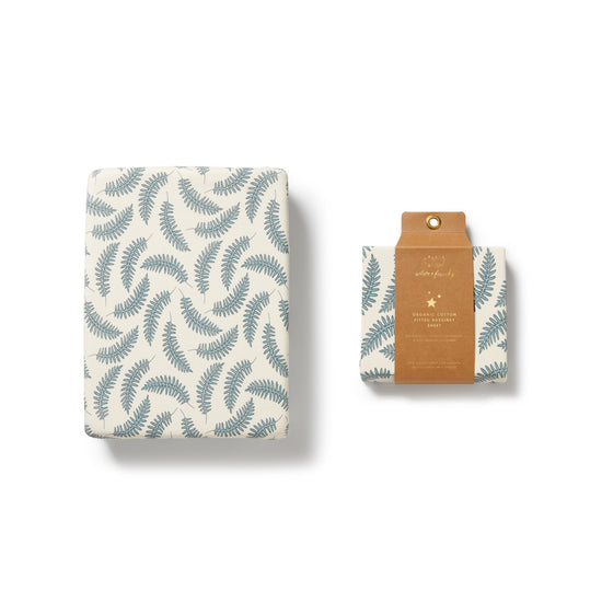 WF Little Fronds Organic Bassinet Sheet