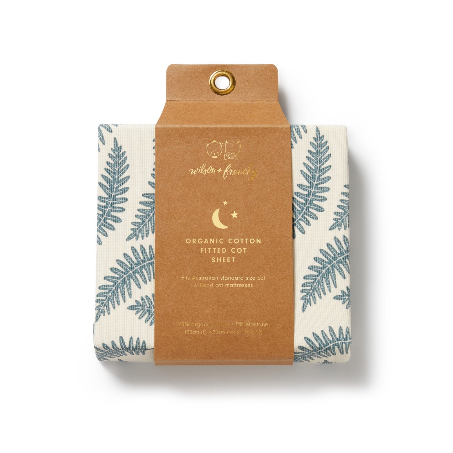 WF Little Fronds Organic Cot Sheet