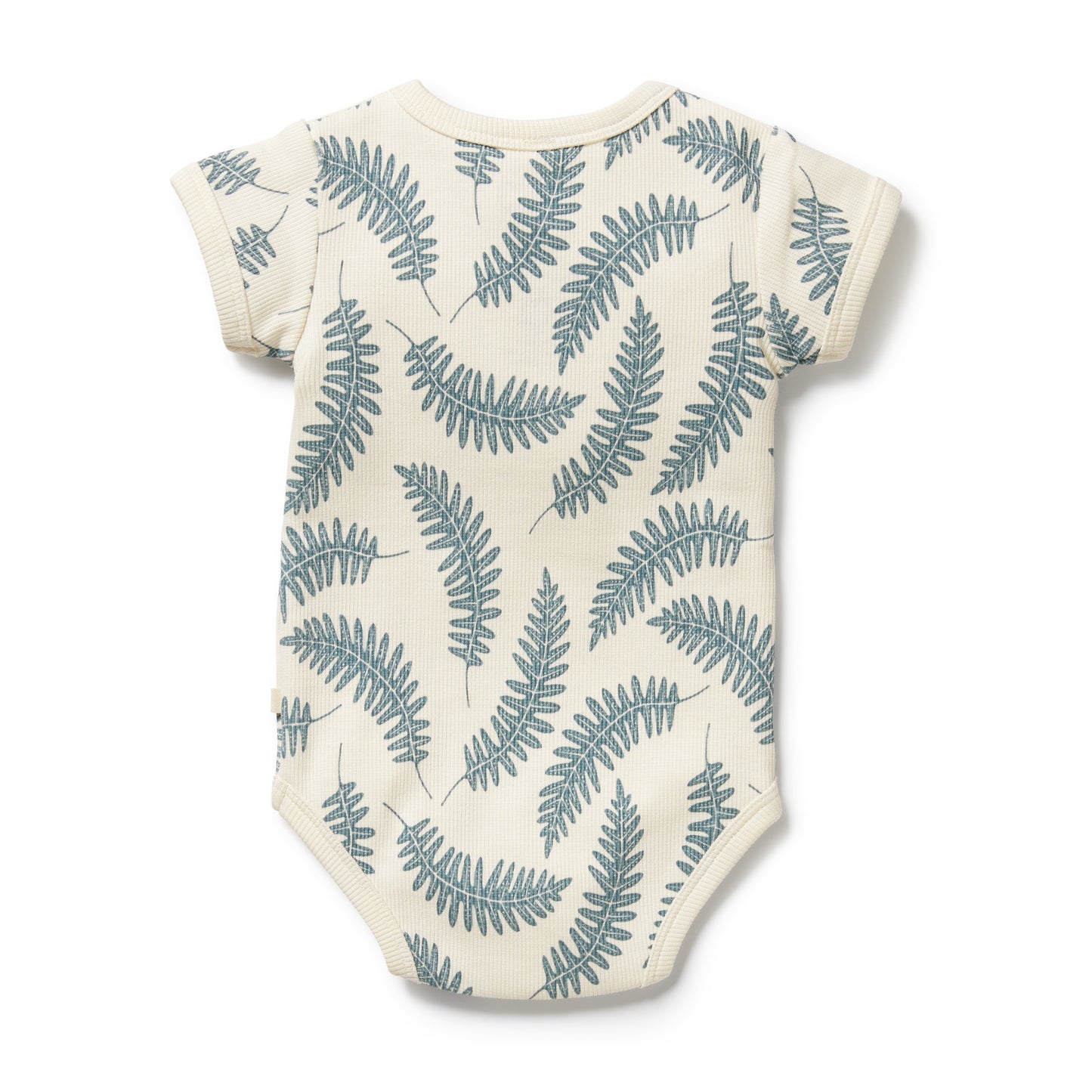 W&F Little Fronds Organic Henley Bodysuit