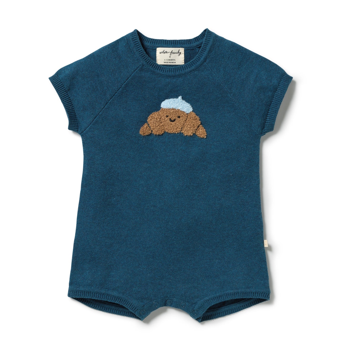 W&F Little Croissant Organic Knitted Growsuit