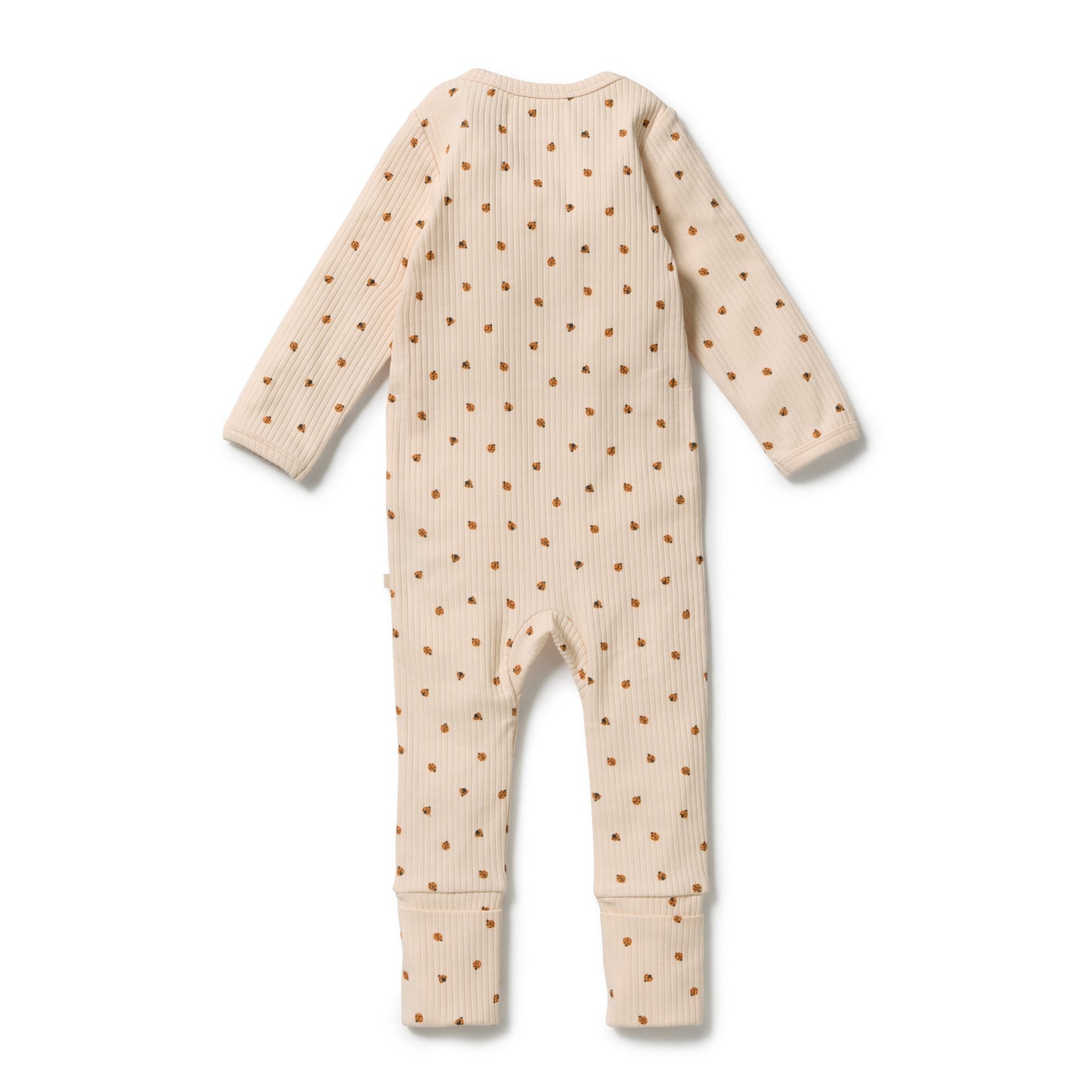 W&F Little Lady Bugs Organic Zipsuit with Feet