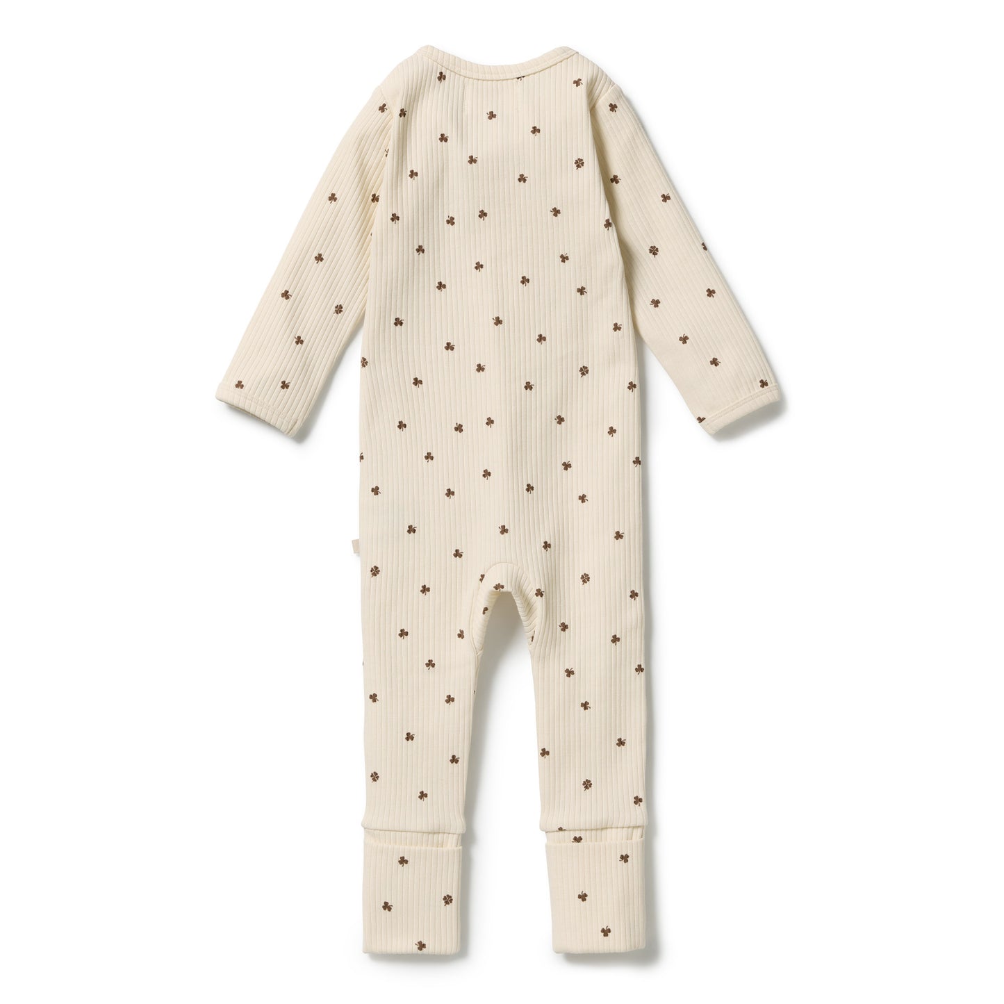 W&F My Lucky Charm Organic Zipsuit with Feet