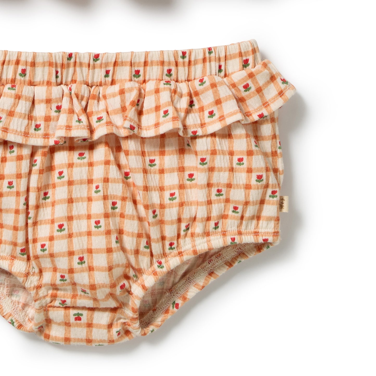 W&F Checkerberry Organic Crinkle Ruffle Set