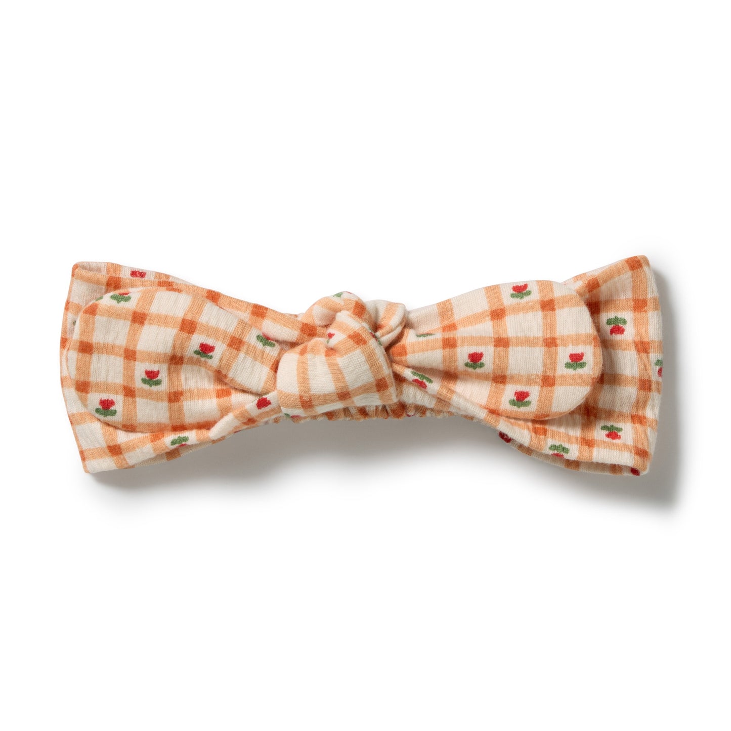 W&F Checkerberry Organic Crinkle Headband
