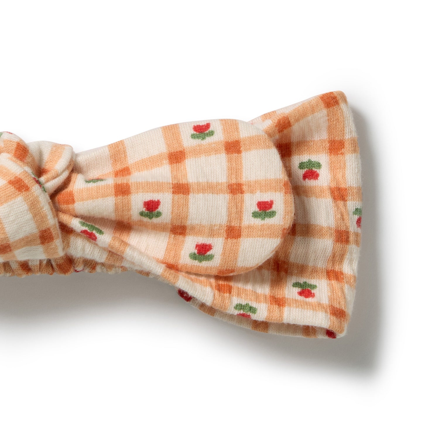 W&F Checkerberry Organic Crinkle Headband