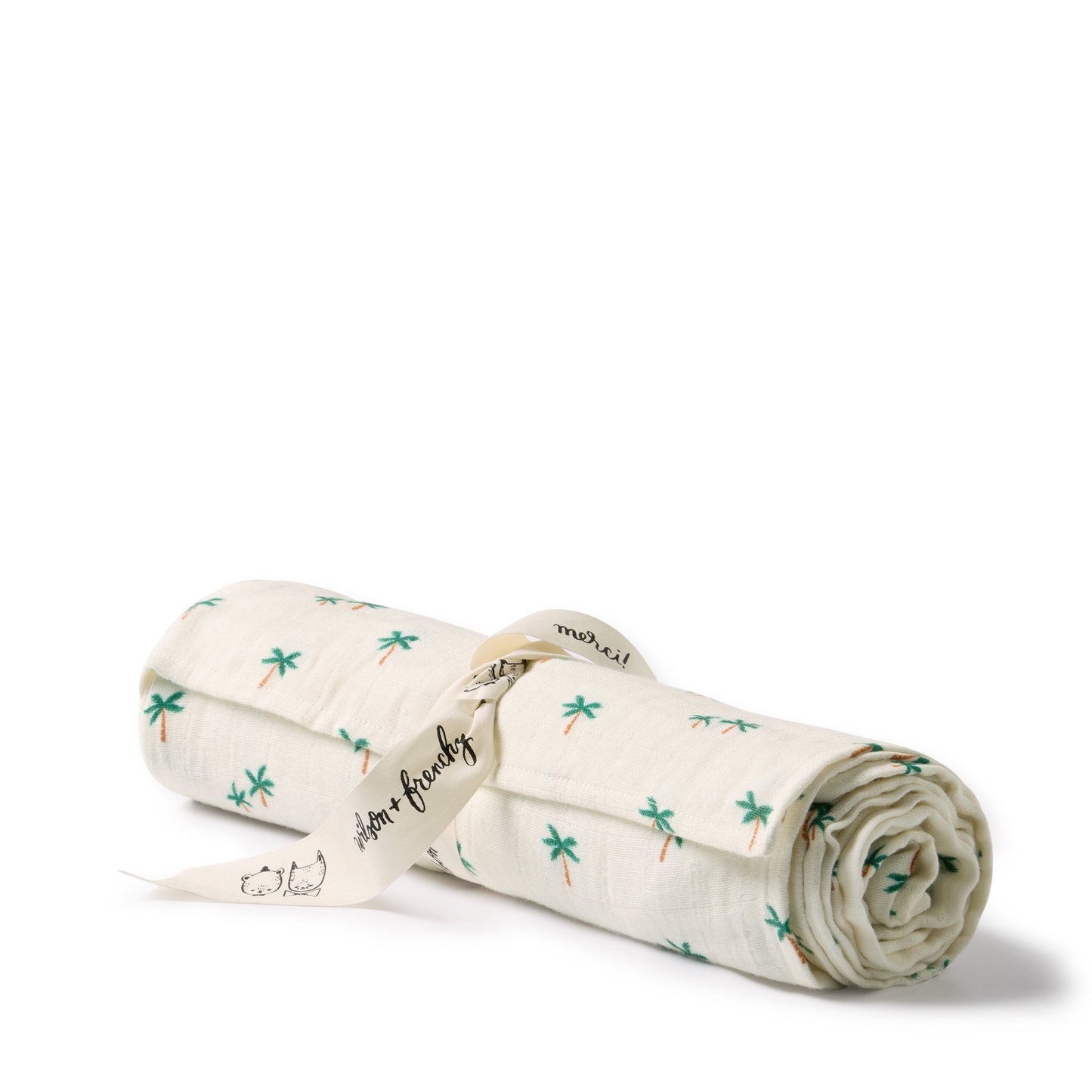 W&F Tiny Palm Organic Muslin