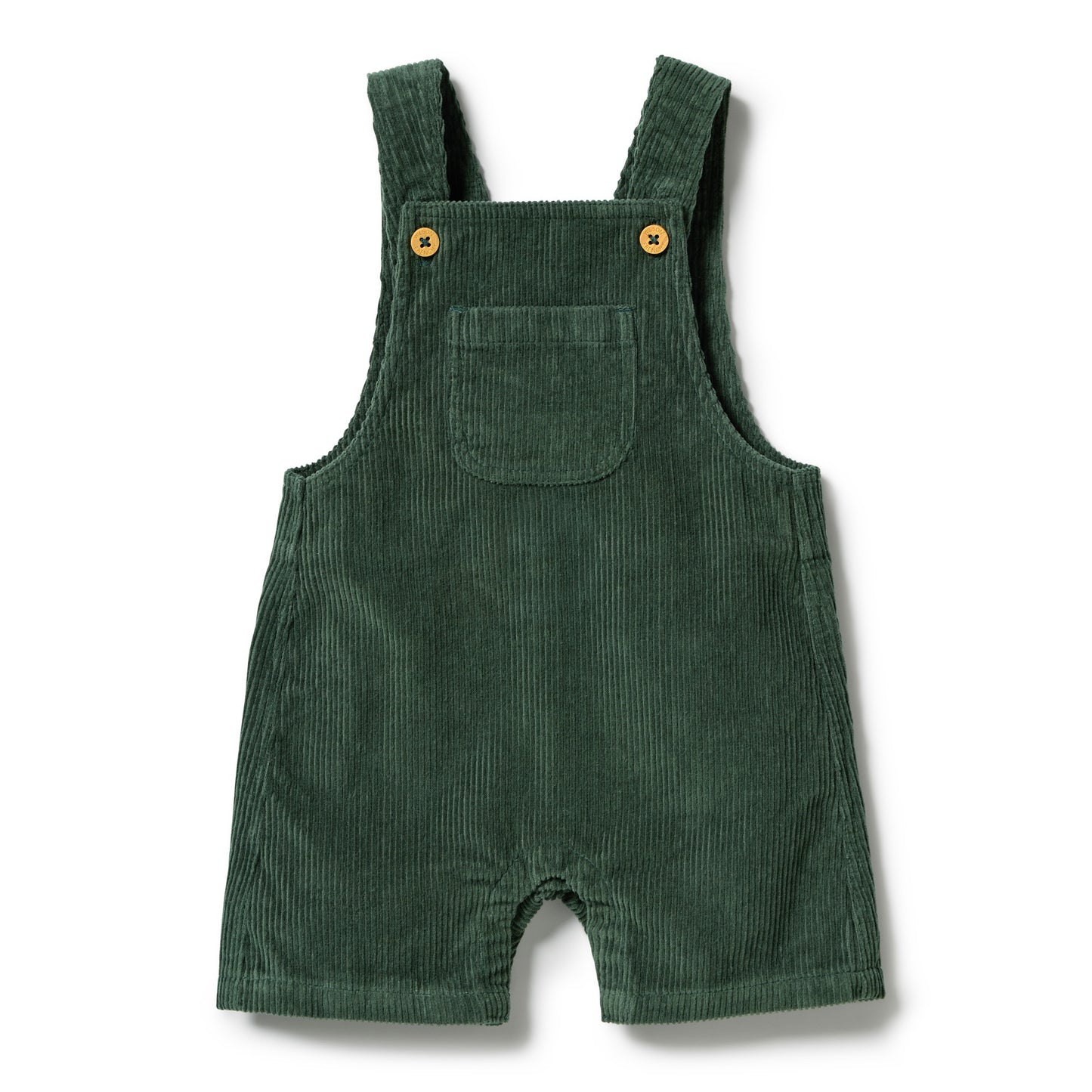 W&F Moss Green Organic Cord Overall