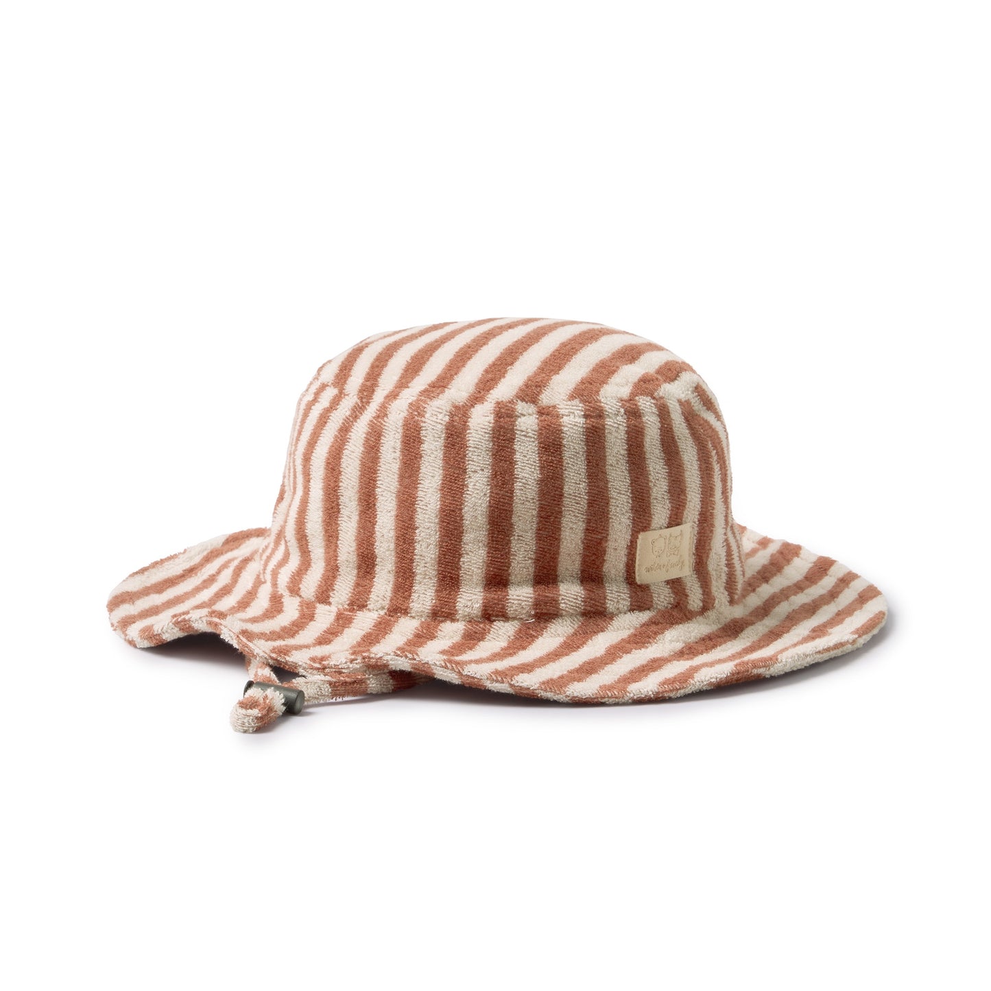 W&F Cherry Cola Stripe Organic Terry Sun Hat