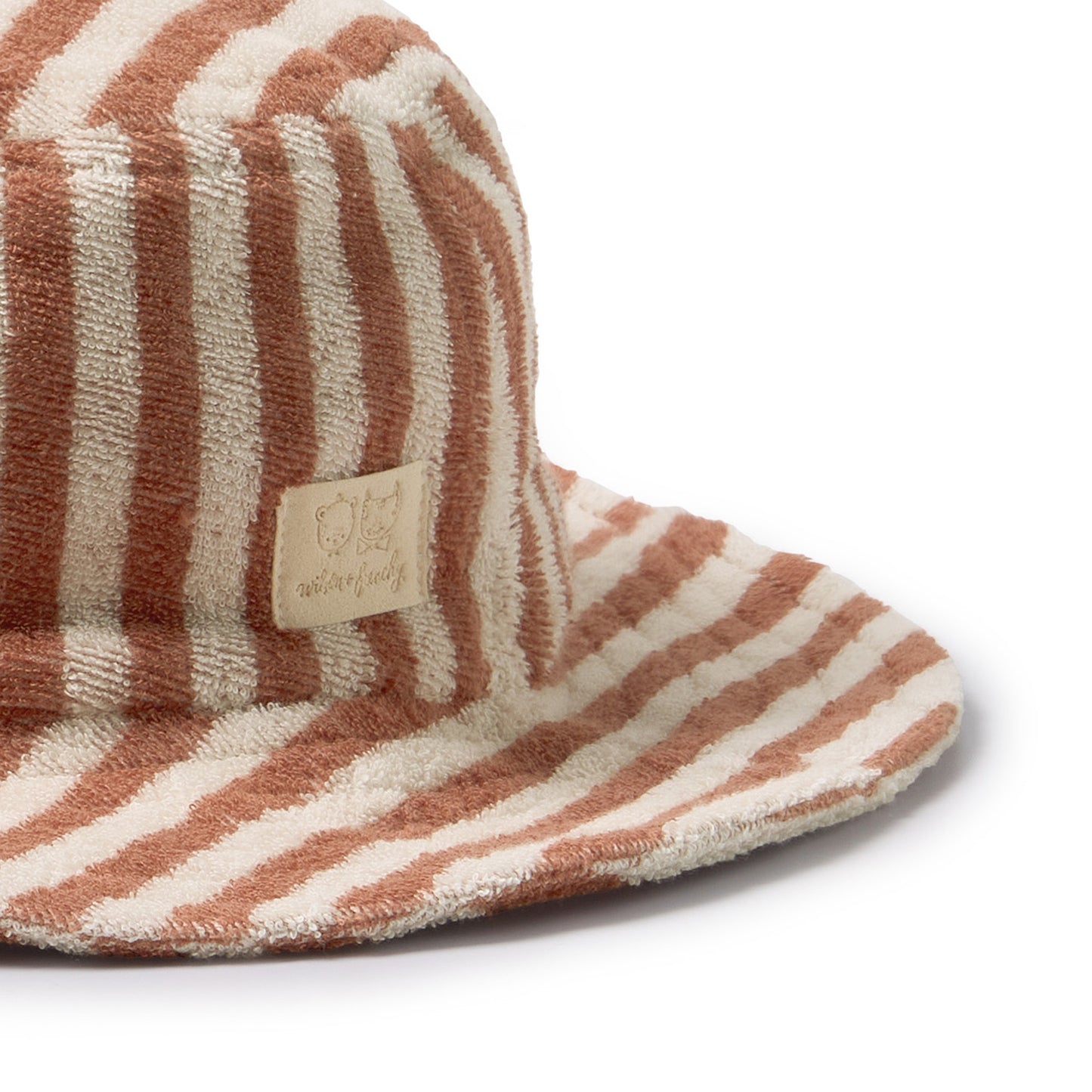 W&F Cherry Cola Stripe Organic Terry Sun Hat