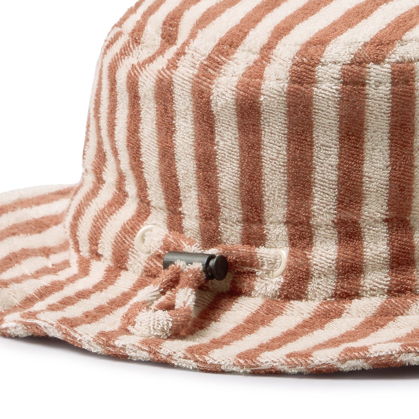 W&F Cherry Cola Stripe Organic Terry Sun Hat