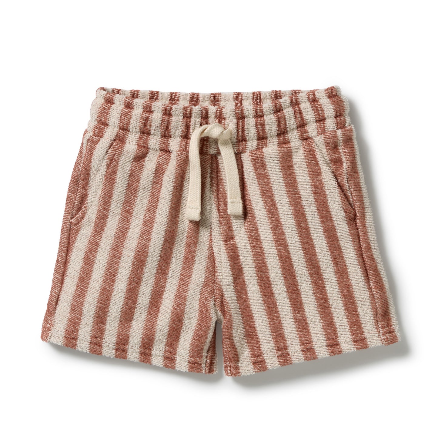 W&F Cherry Cola Stripe Organic Terry Short