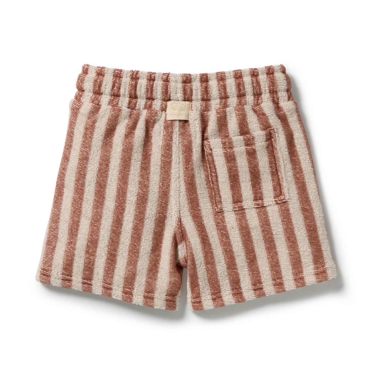 W&F Cherry Cola Stripe Organic Terry Short