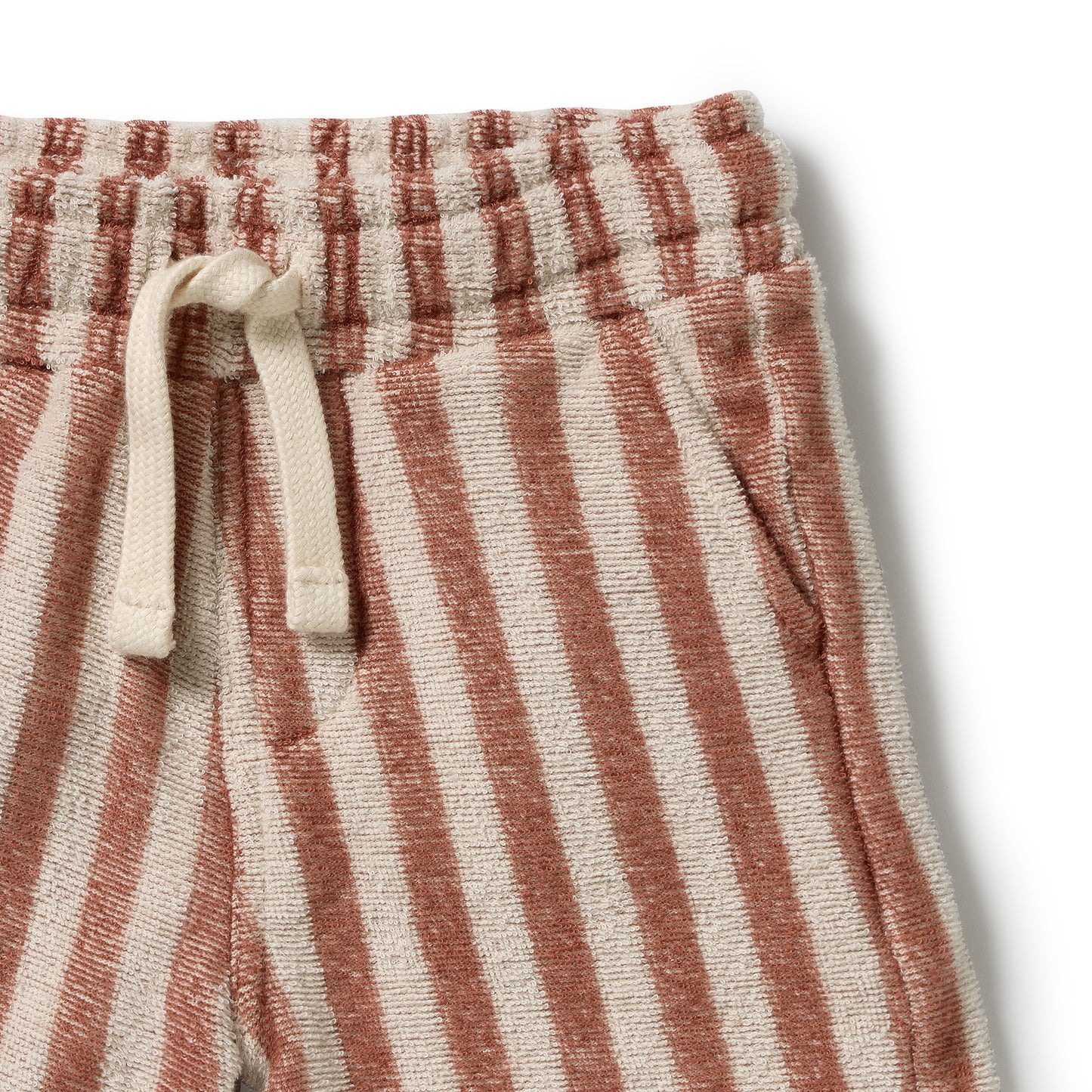 W&F Cherry Cola Stripe Organic Terry Short