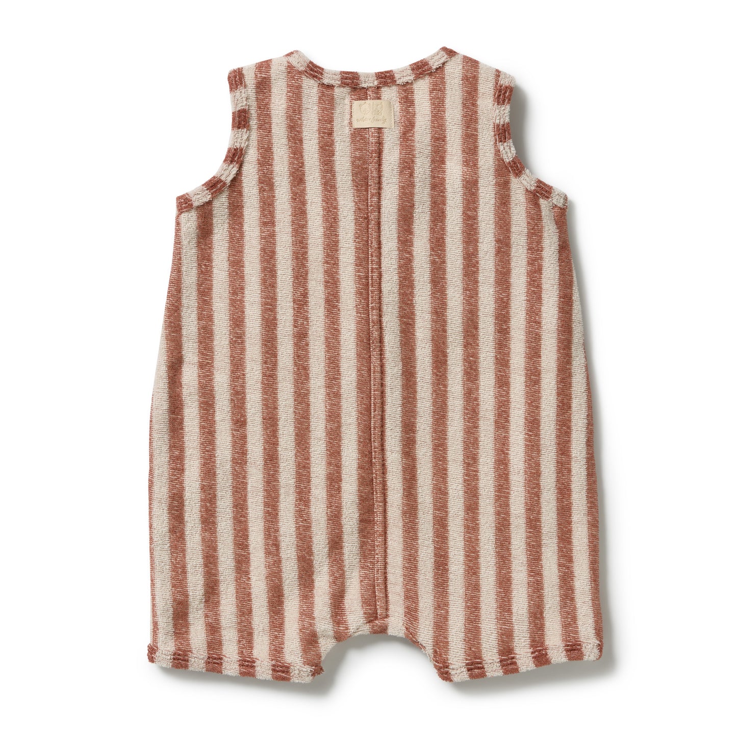 W&F Cherry Cola Stripe Organic Terry Growsuit