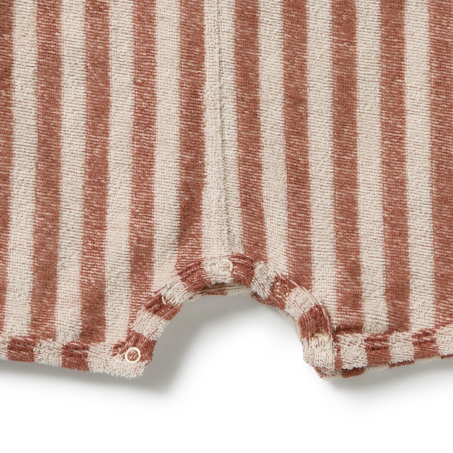 W&F Cherry Cola Stripe Organic Terry Growsuit