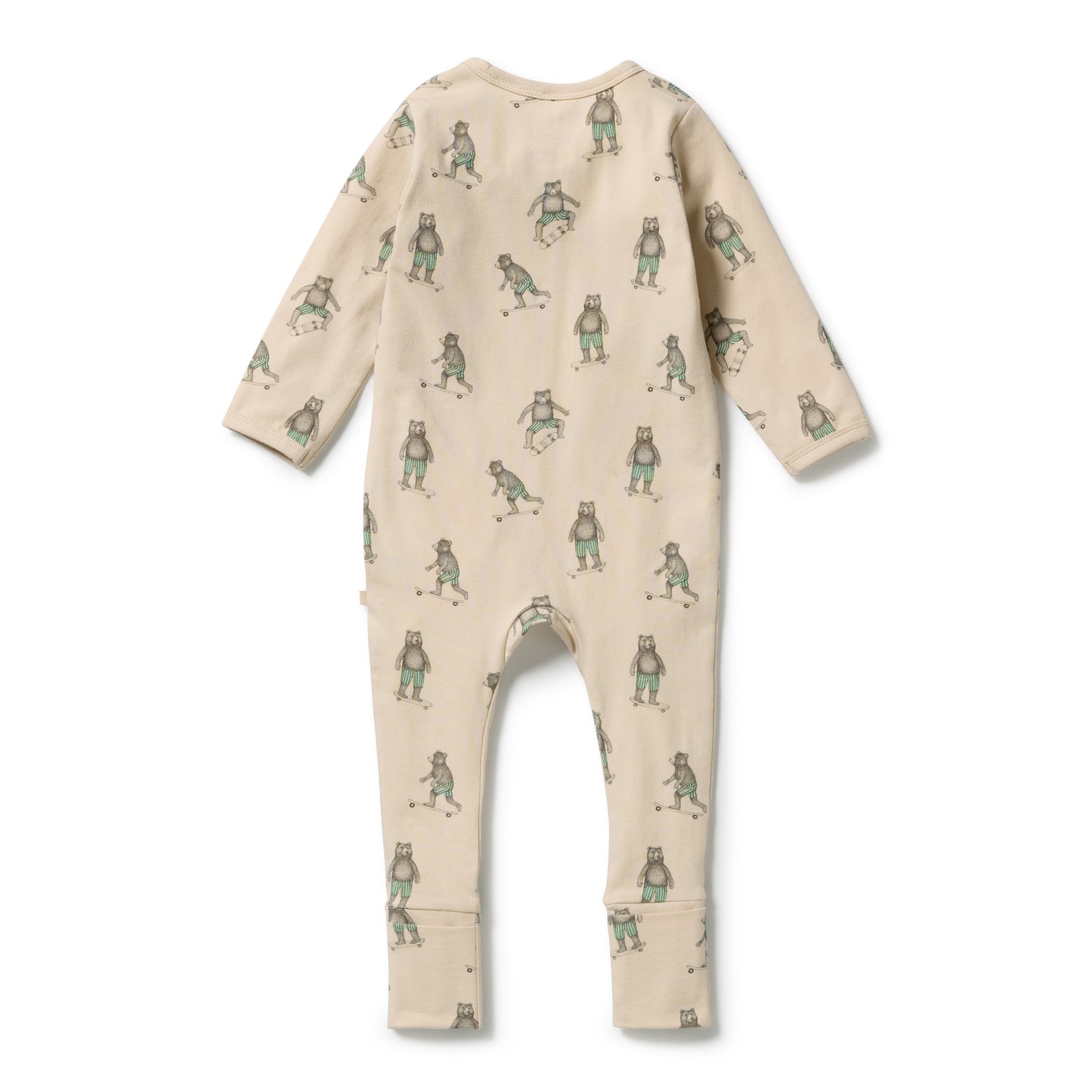 W&F Skater Club Organic Zipsuit with Feet