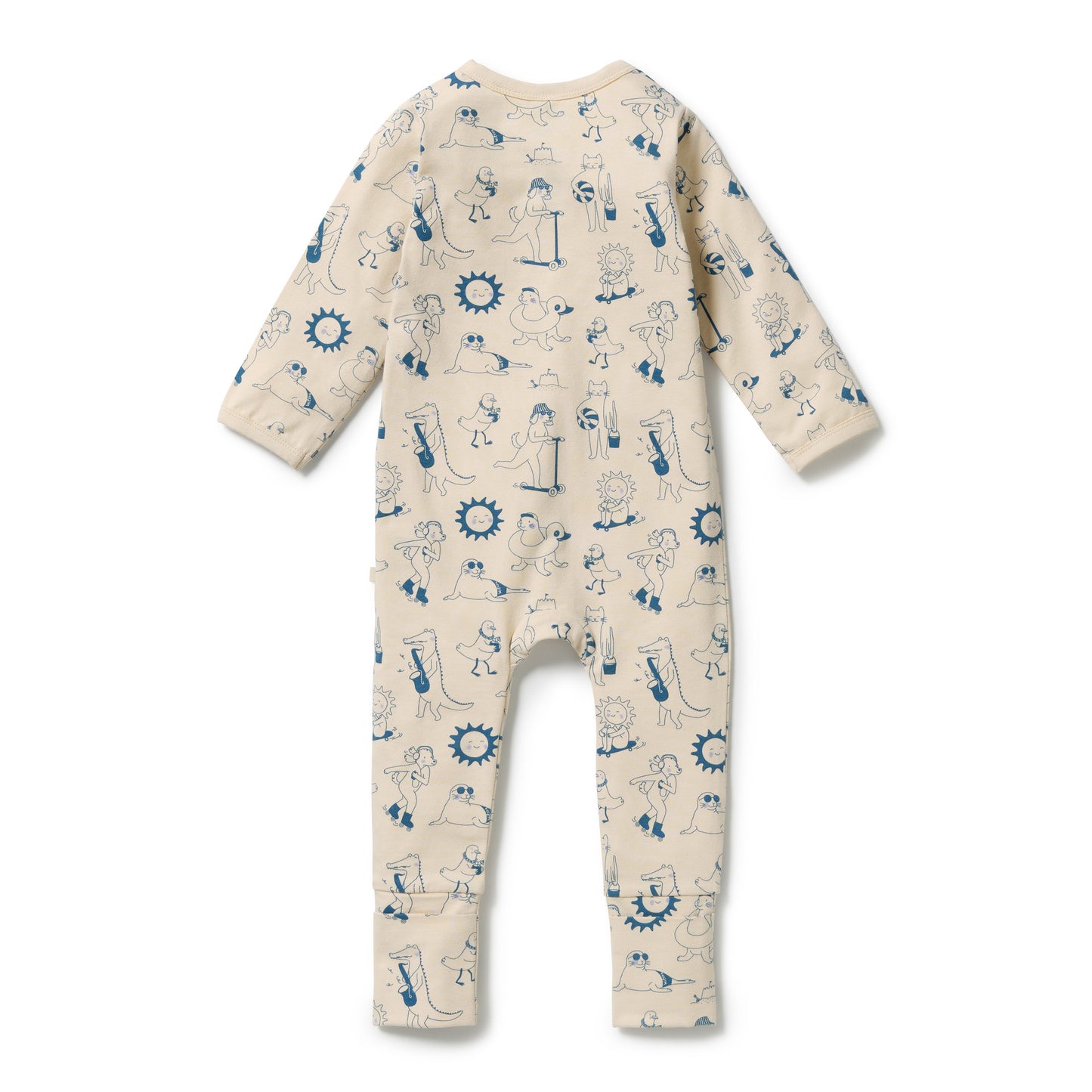 W&F Tout est Magique Organic Zipsuit with Feet