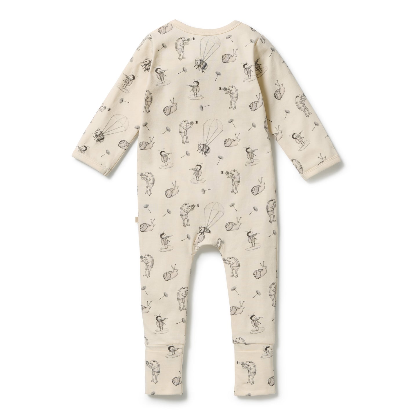 W&F Whispering Willows Organic Zipsuit with Feet