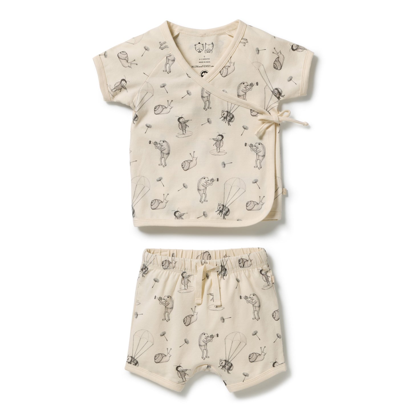 W&F Whispering Willows Organic Kimono Set