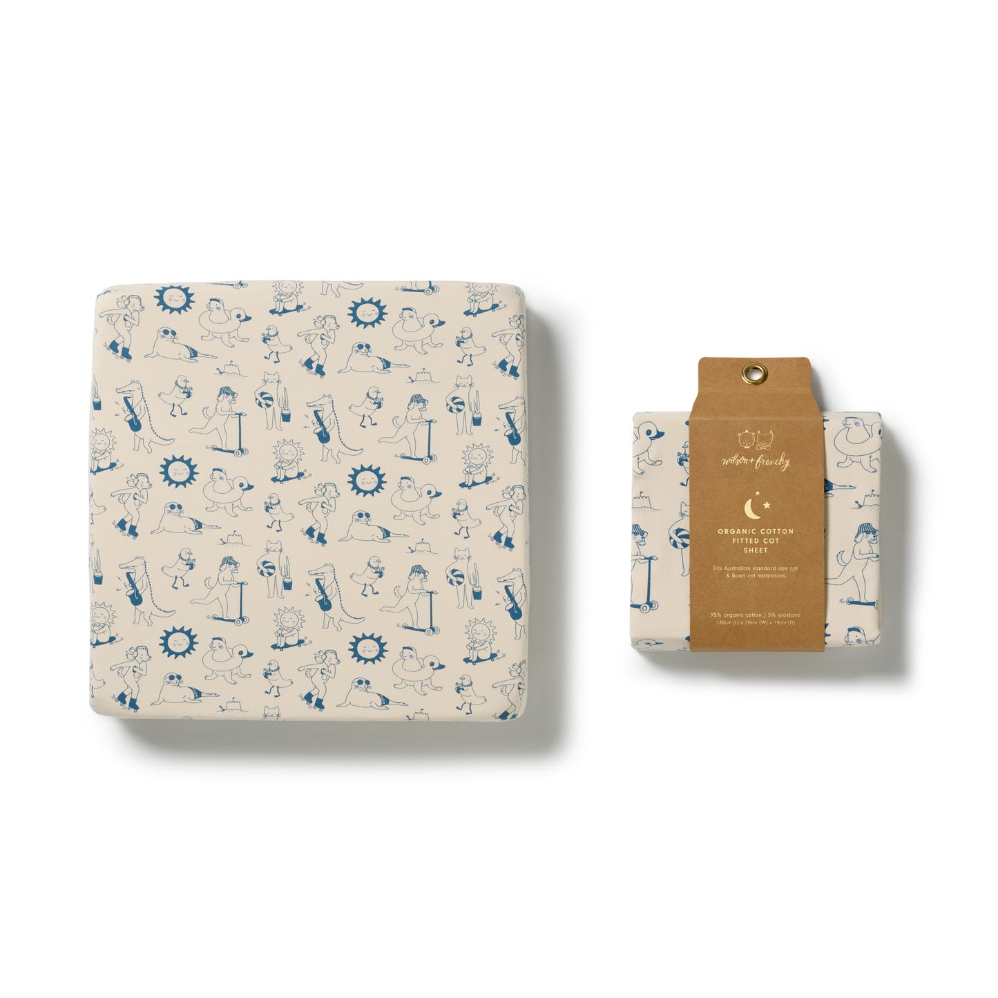 W&F Tout est Magique Organic Cot Sheet