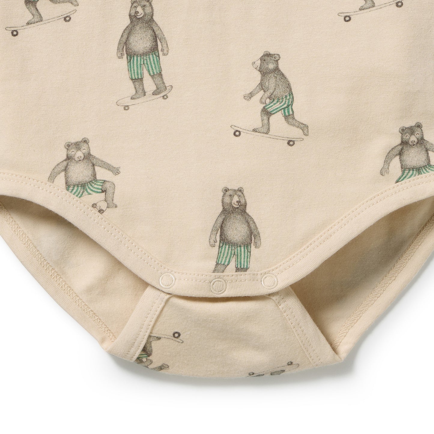 W&F Skater Club Organic Henley Bodysuit